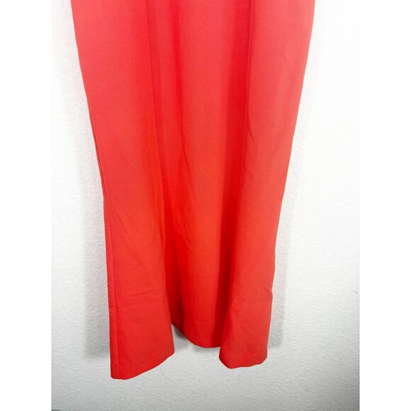 Likely Johnna Sweetheart Neckline Midi Dress Size 0 Orange Cocktail Wedding - Picture 10 of 14